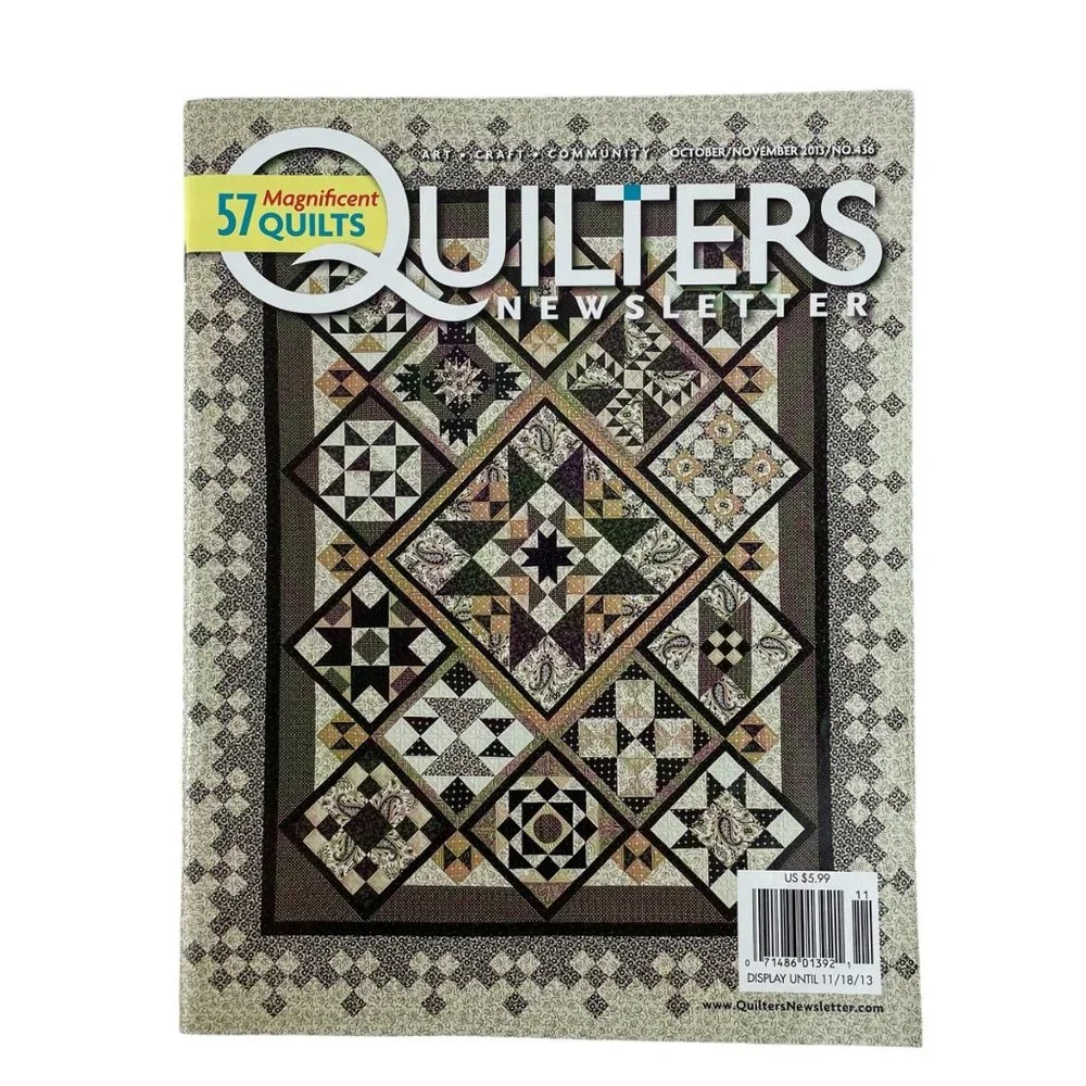 Quilt It &‎ Quilters Newsletter Magazine Lot of 4 Quilting Crafting 1996-2013
